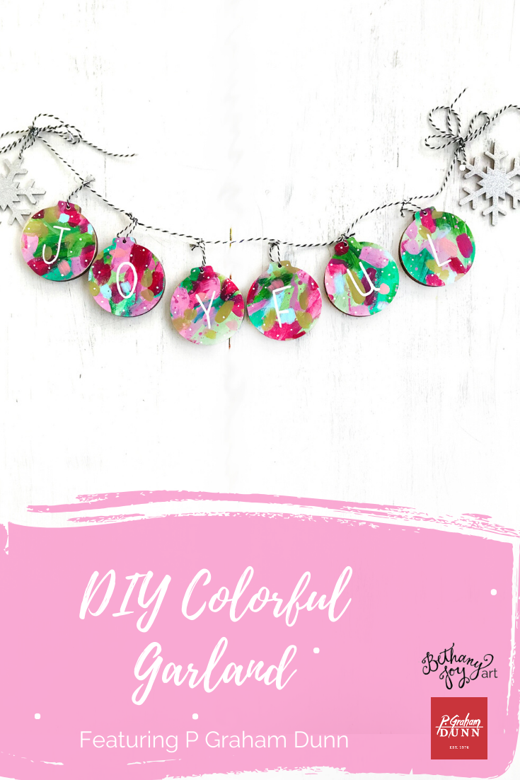 DIY Colorful Garland Featuring P Graham Dunn