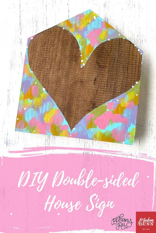DIY Double-Sided House Sign Featuring P Graham Dunn