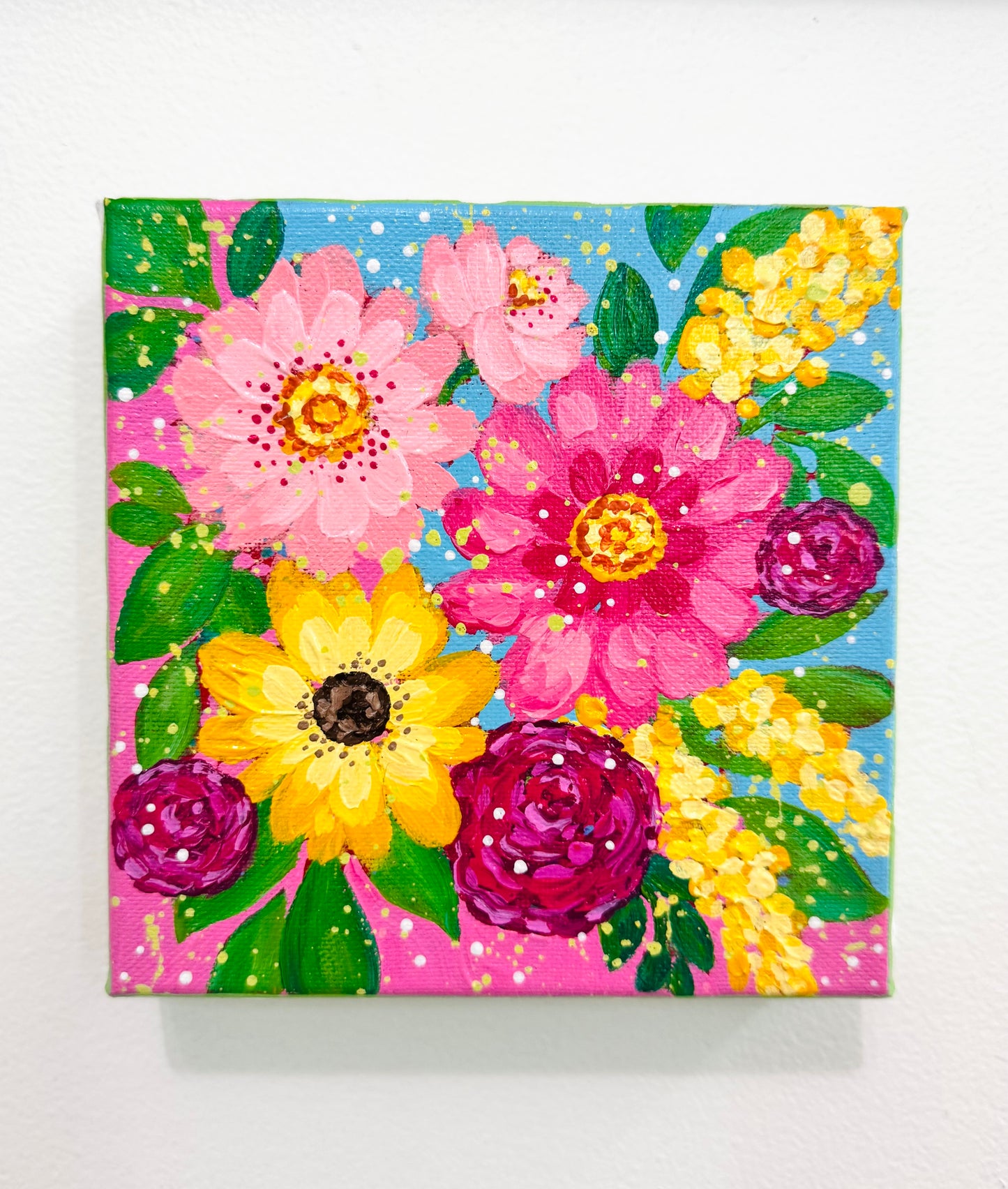 "Flower Jubilee" Original Painting #21 of 52 Weeks of Colorful Joy 2026