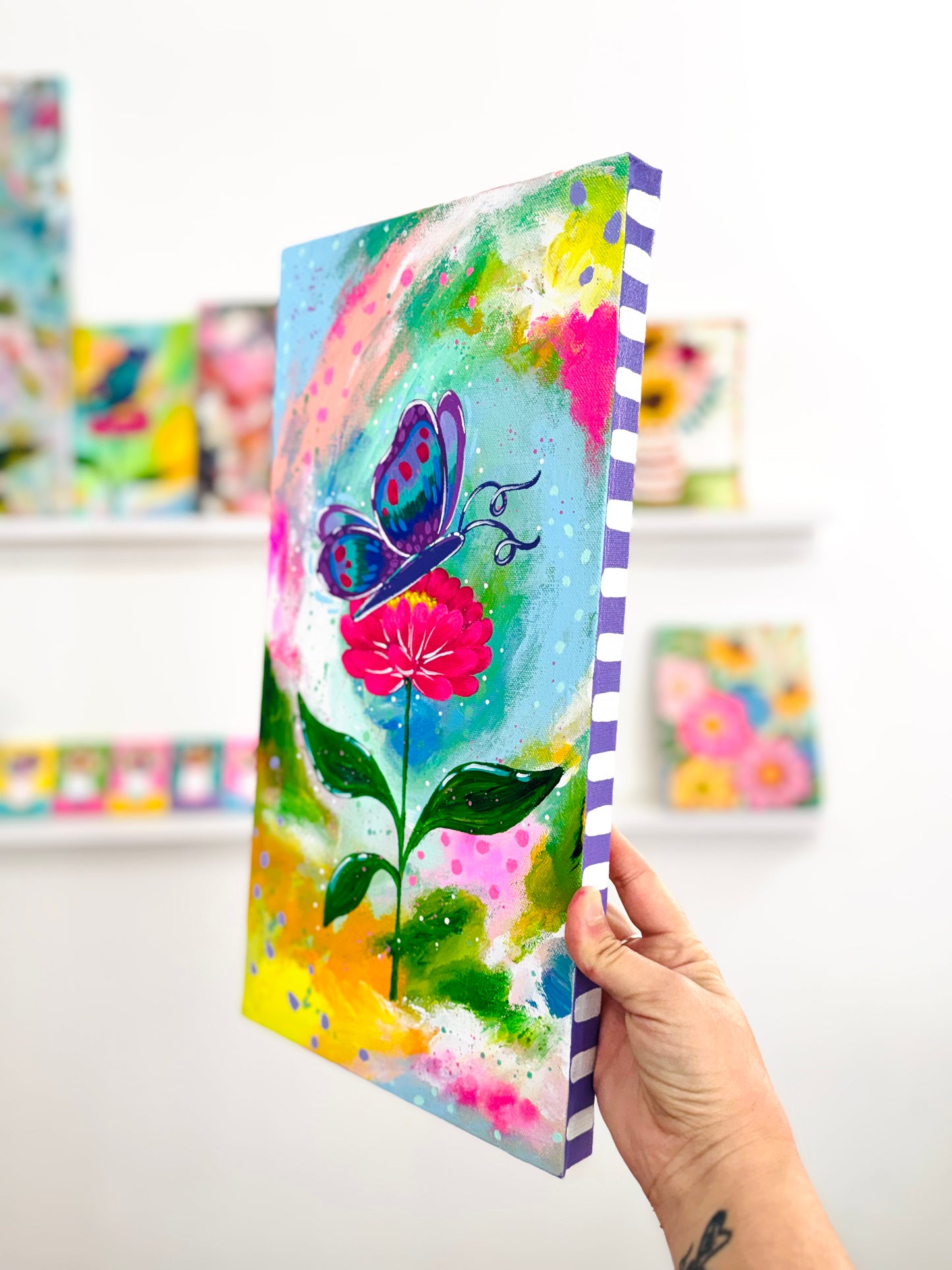 "Butterfly Daydream" Original Painting #12 of 52 Weeks of Colorful Joy 2026