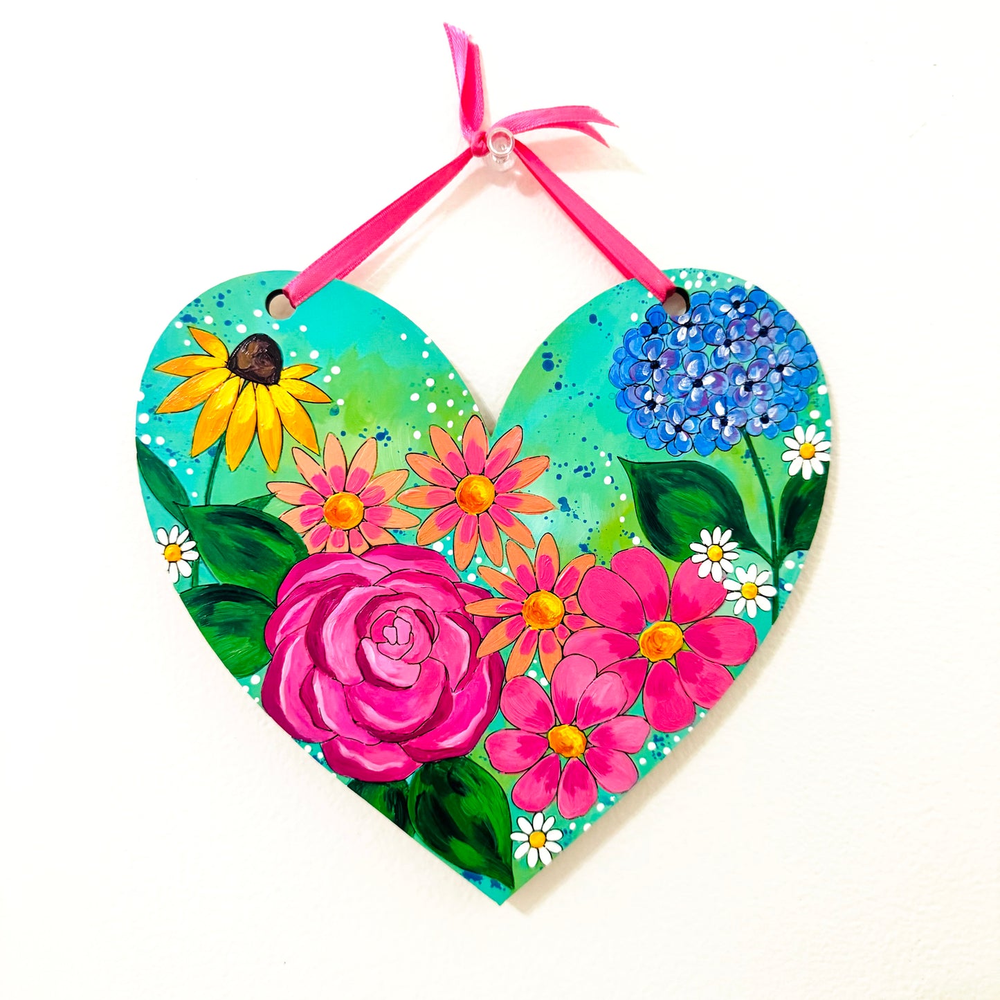 Floral Heart Art KIT and Video TUTORIAL - Paint Your Own!