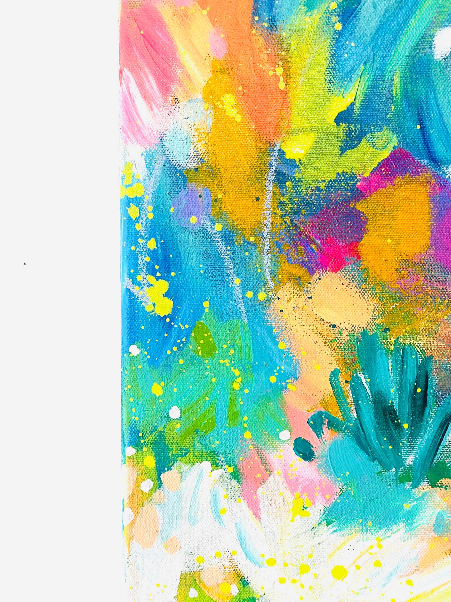 "Late Summer Dance" 16x20 inch original abstract painting on canvas