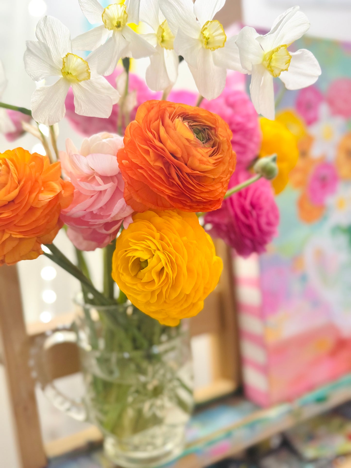 "Spring in Bloom" 11x14 inch original floral painting on canvas