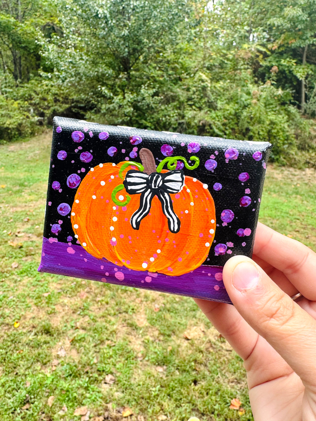 Halloween Pumpkin Mini Canvas 2