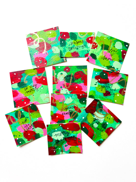 Mini Encouragement Card Bundle of 10 - Christmas Edition