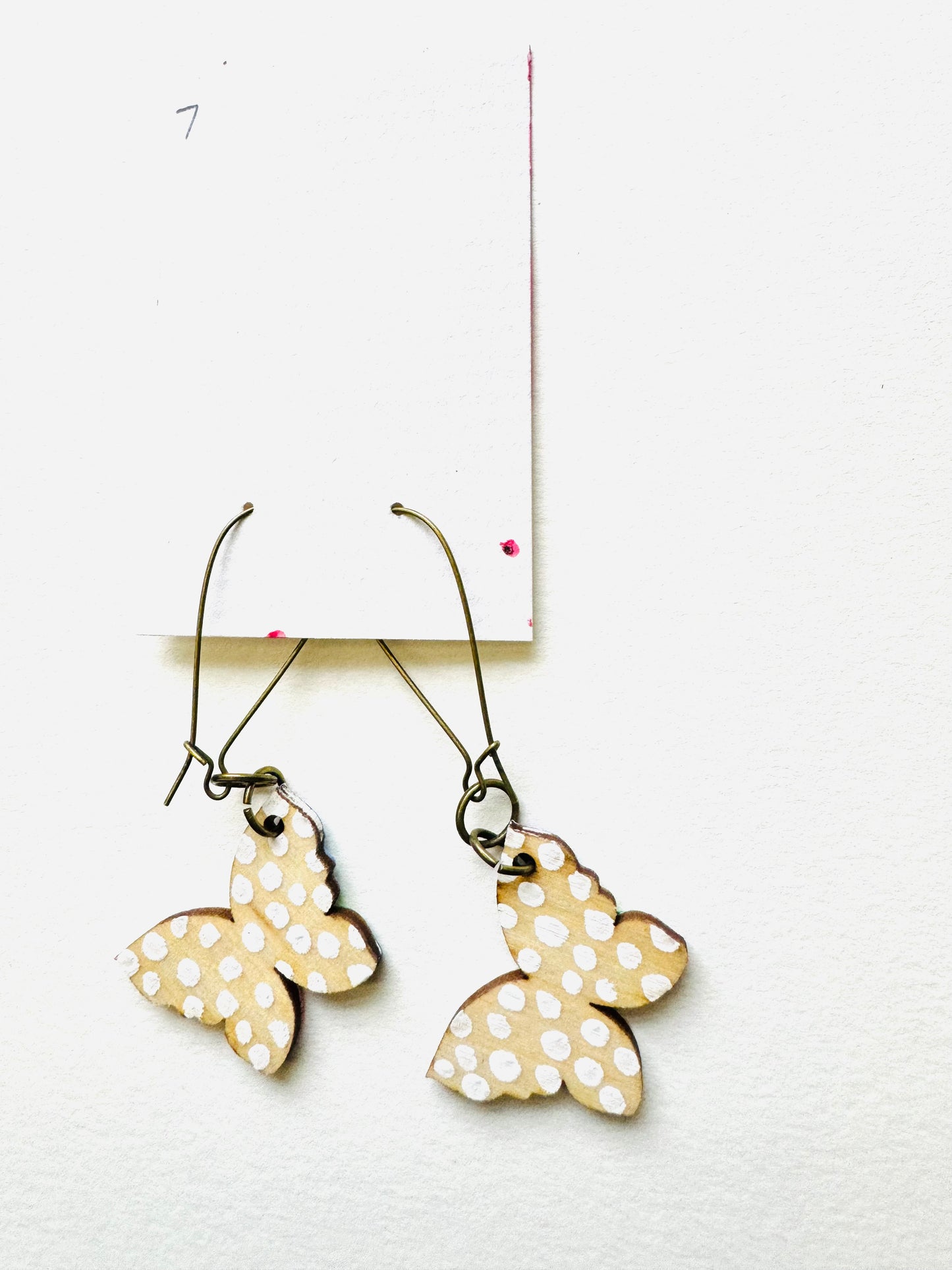Colorful, Hand Painted Butterfly Earrings 7