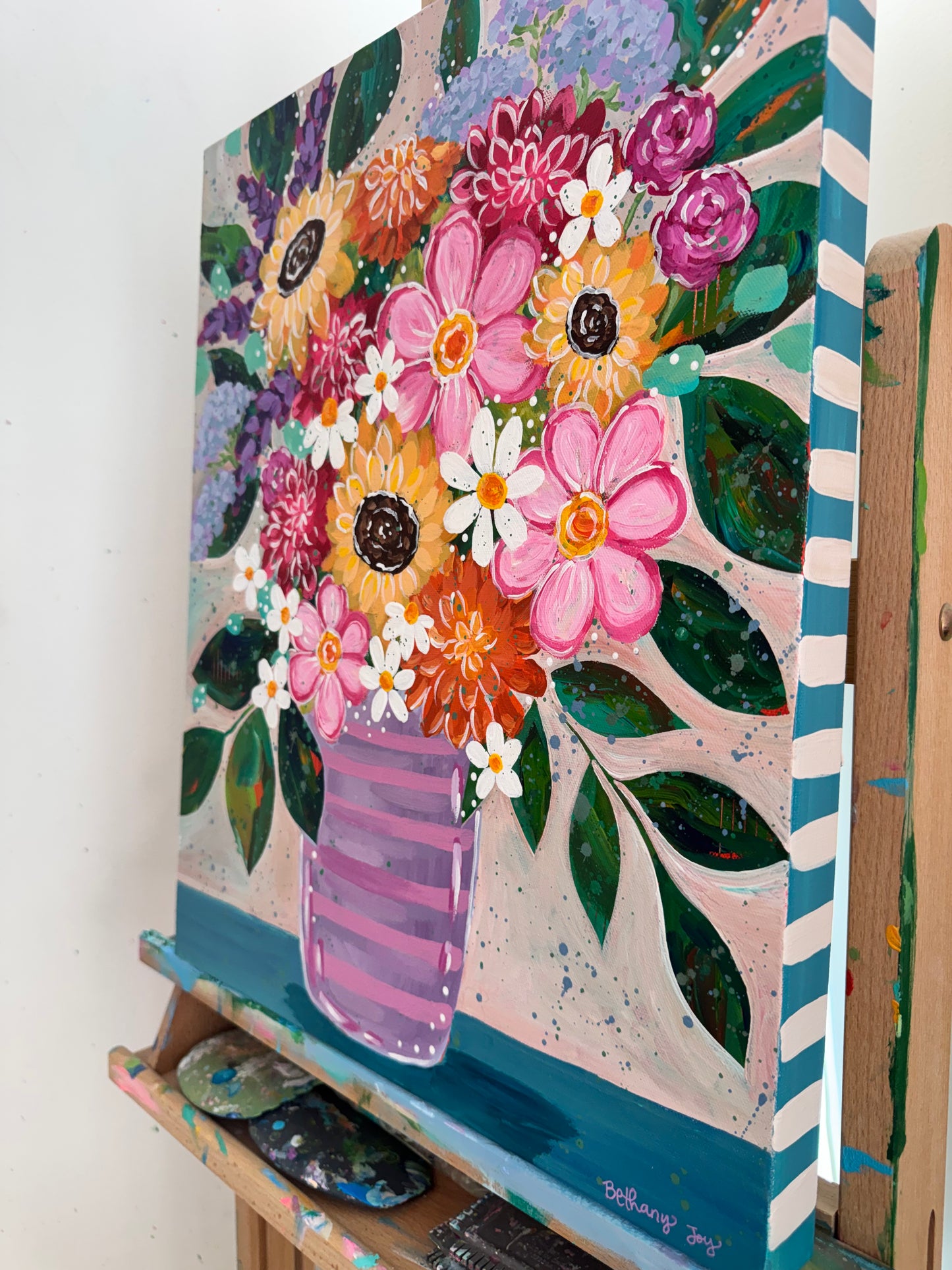 "Gathered in Color" Original Painting #26 of 52 Weeks of Colorful Joy 2026