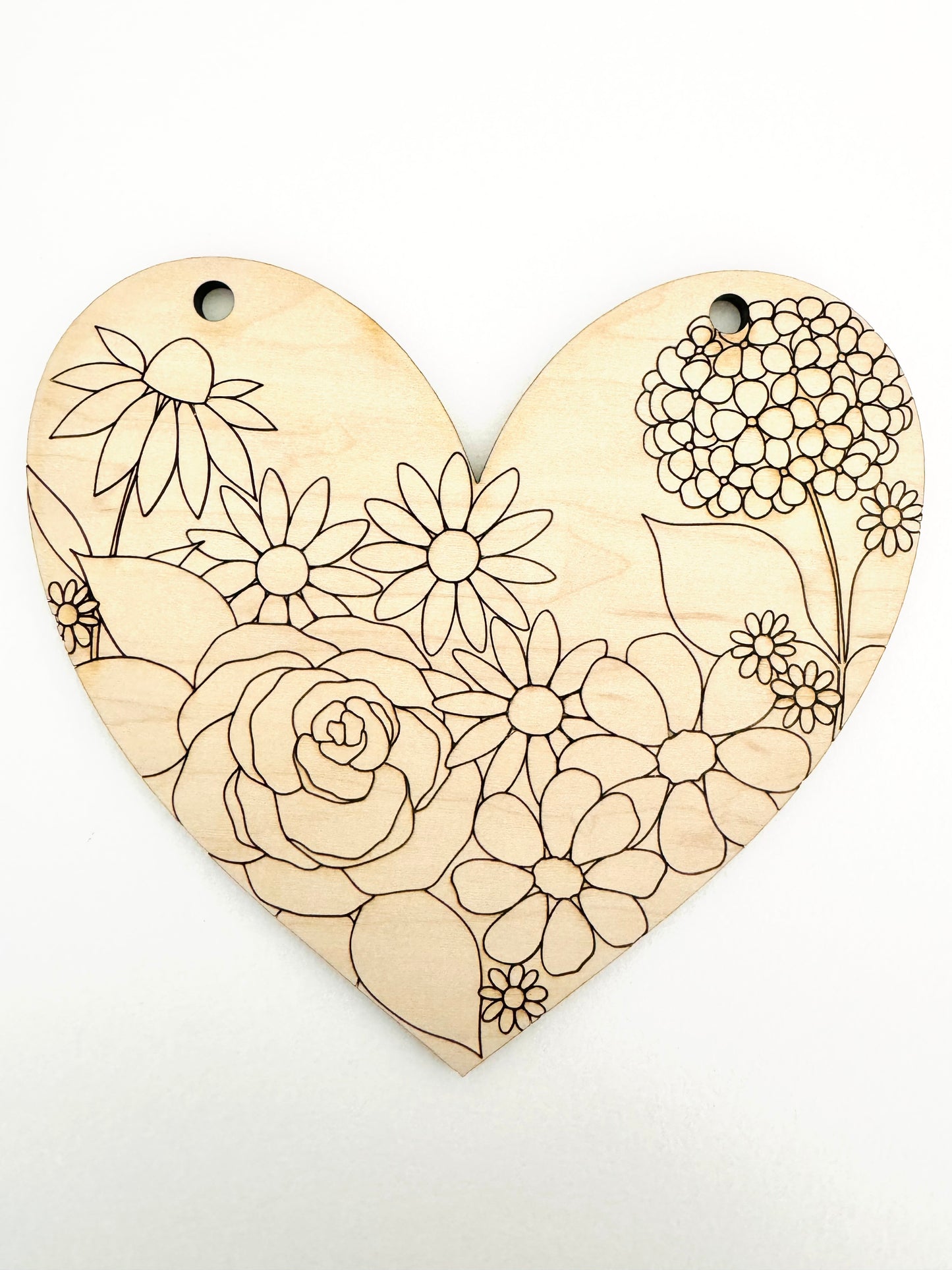 Floral Heart Art KIT and Video TUTORIAL - Paint Your Own!
