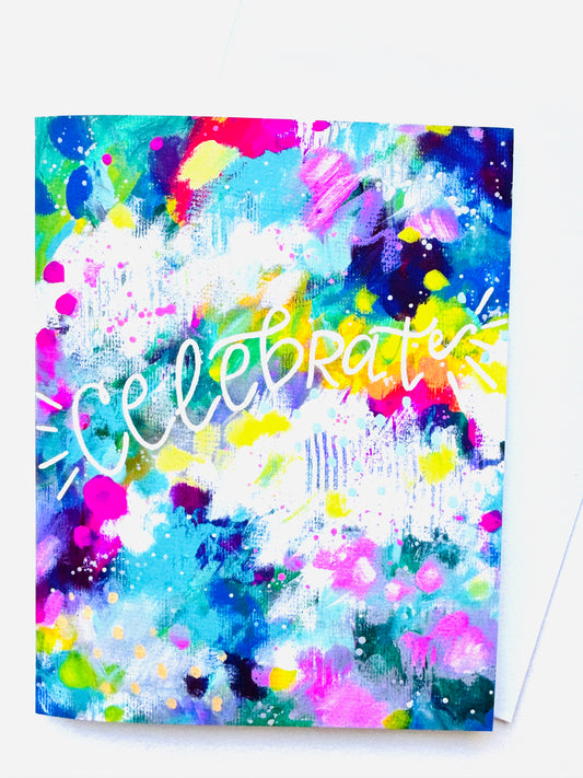 “Celebrate" Card with Envelope