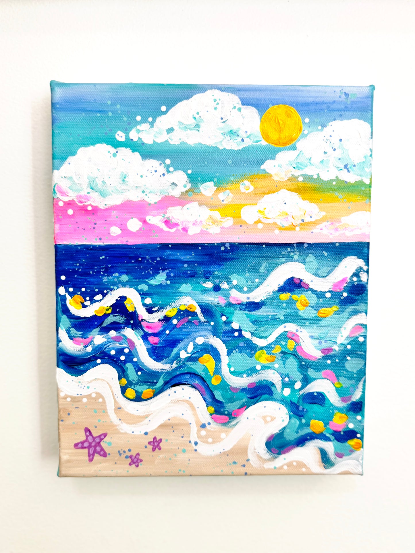 "Sea Breeze Soul" Original Beach Painting on 8x10 inch canvas