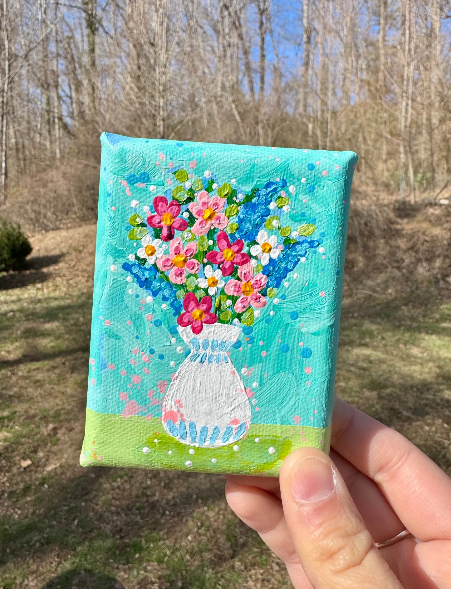 Floral Bouquet Mini Canvas 15