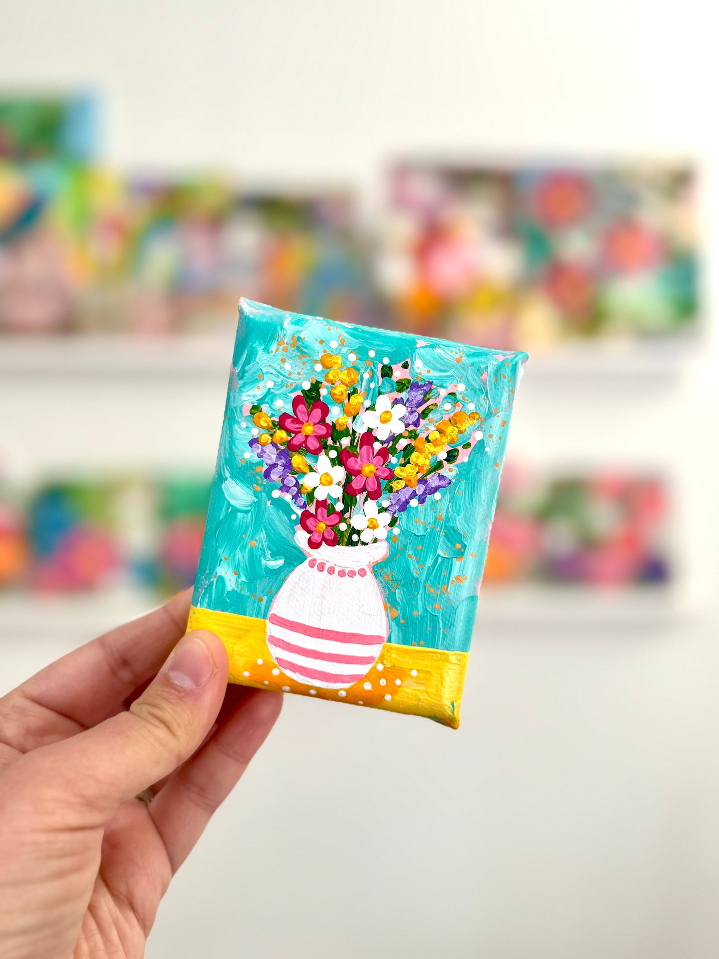 Floral Bouquet Mini Canvas 9