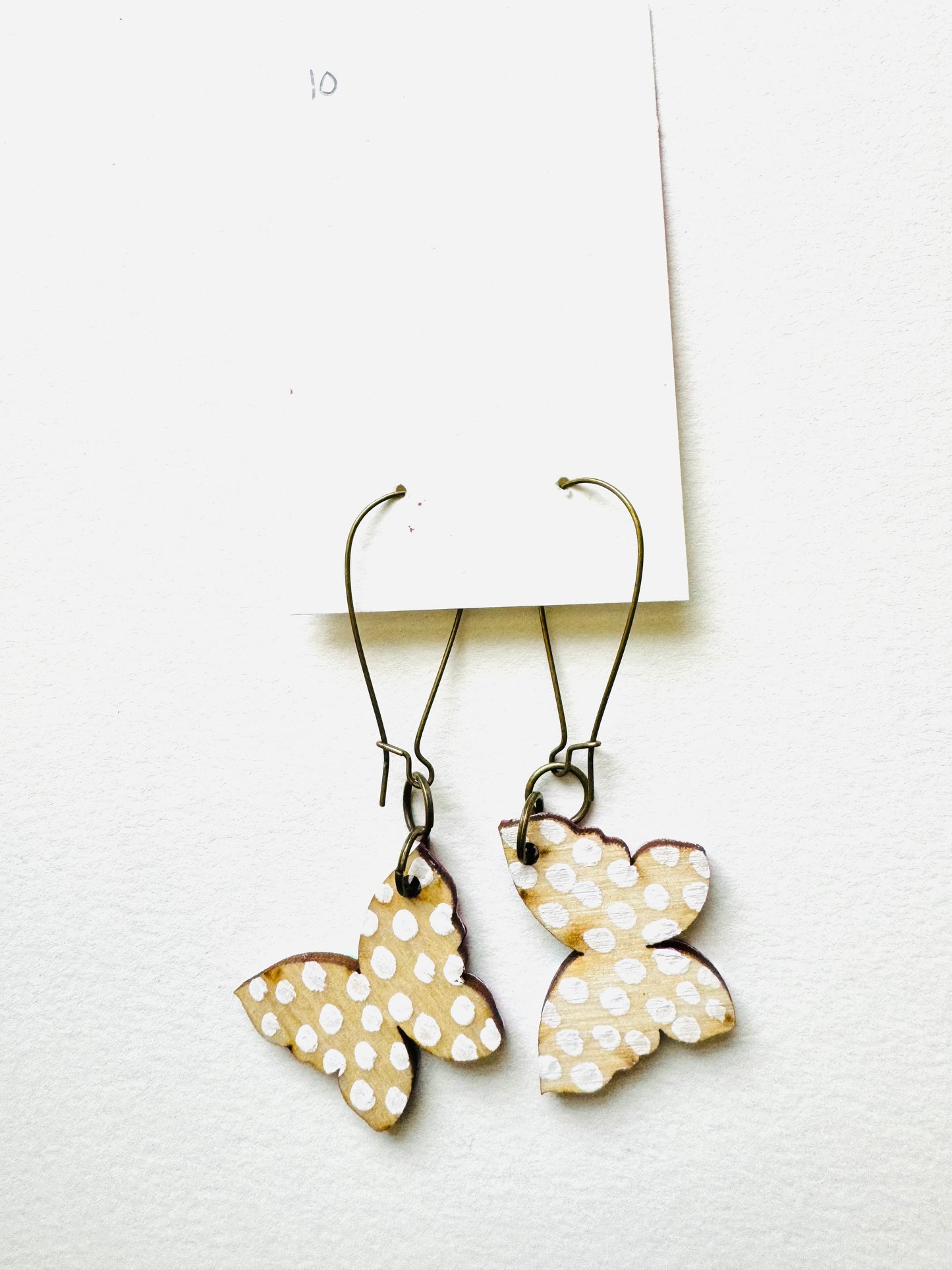Colorful, Hand Painted Butterfly Earrings 10