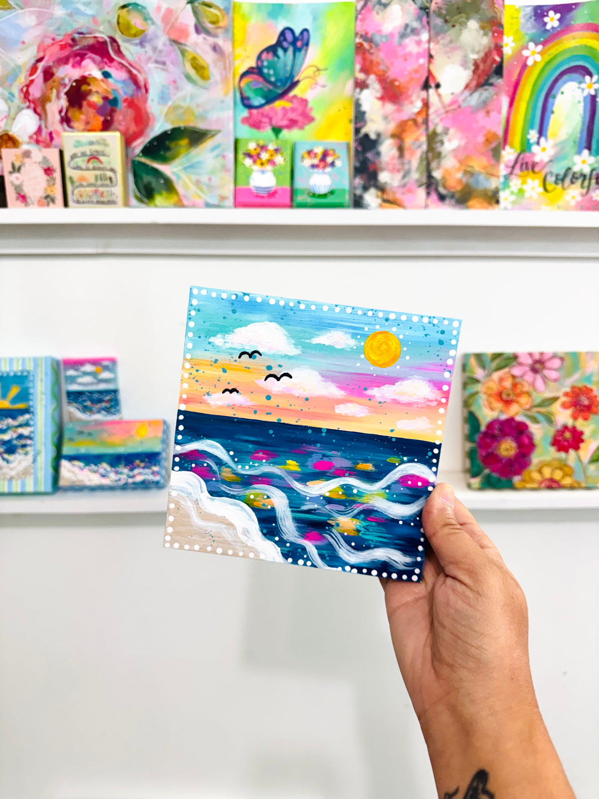 "Waves of Color" Original Painting #38 of 52 Weeks of Colorful Joy 2026