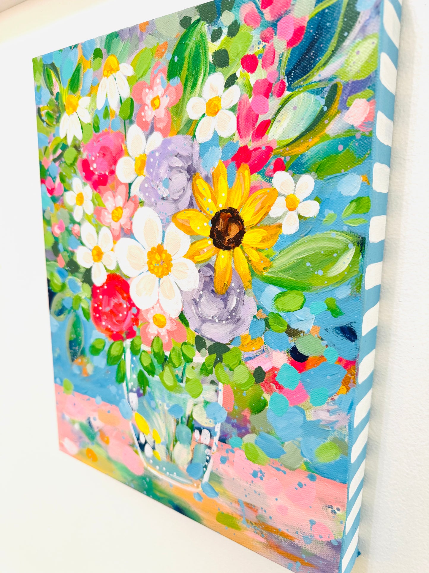 "Mountain Blooms" 11x14 inch original floral painting on canvas
