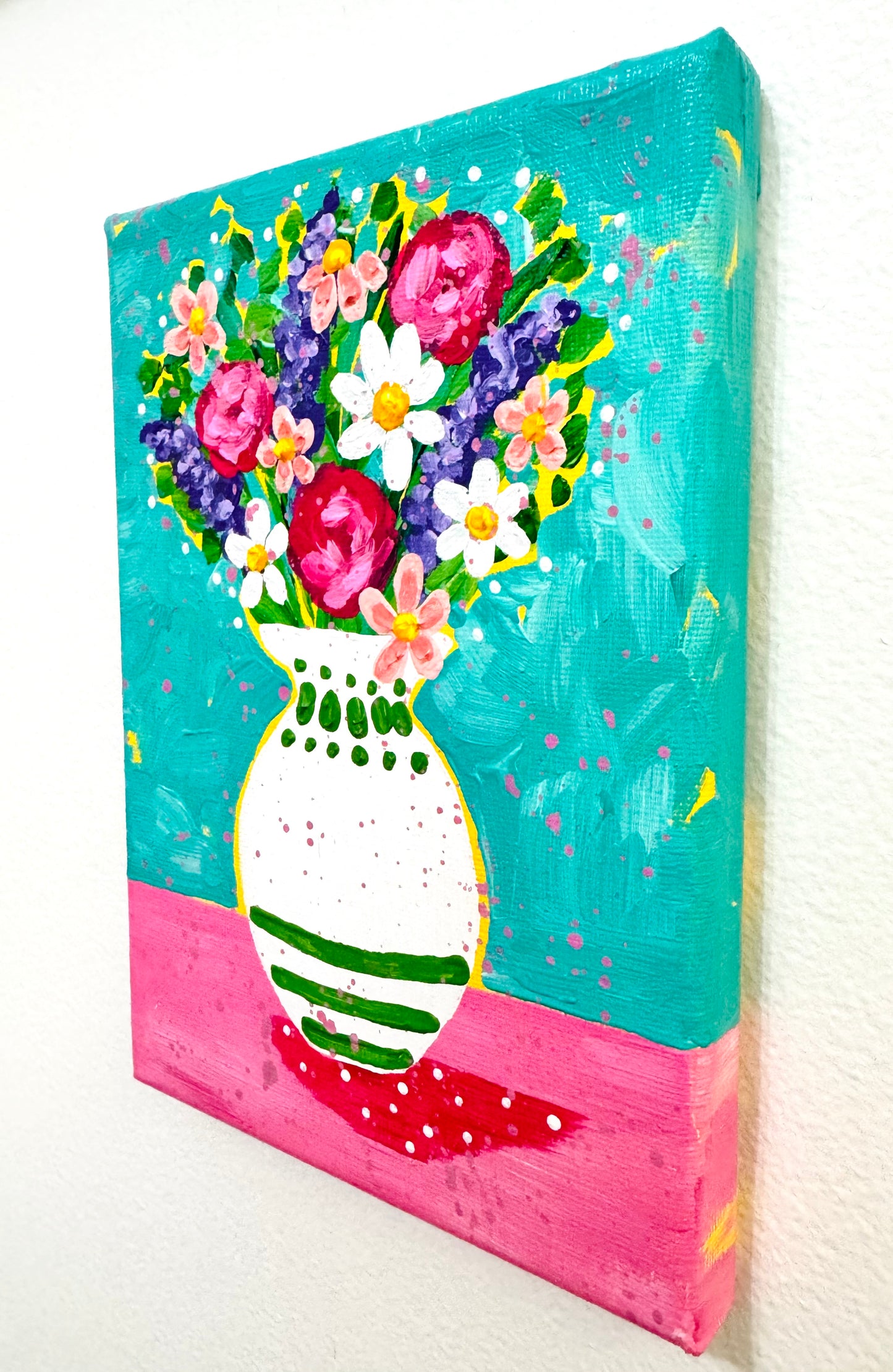 "Bouquet of Dreams" Original Floral Painting on 5x7 inch Canvas