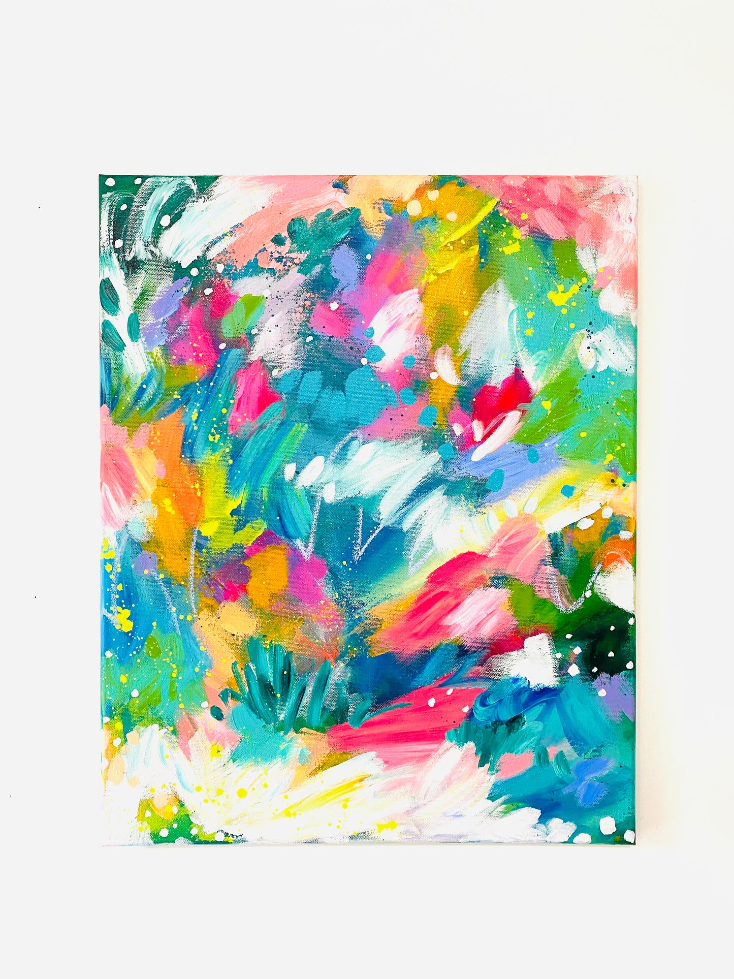 "Late Summer Dance" 16x20 inch original abstract painting on canvas