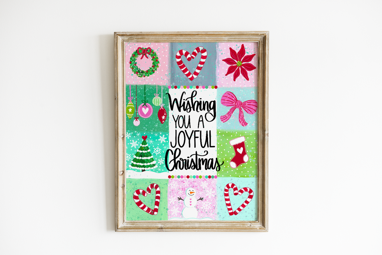 "Wishing You A Joyful Christmas" Bethany Joy Christmas Art Print