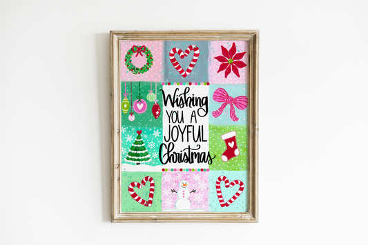 "Wishing You A Joyful Christmas" Bethany Joy Christmas Art Print