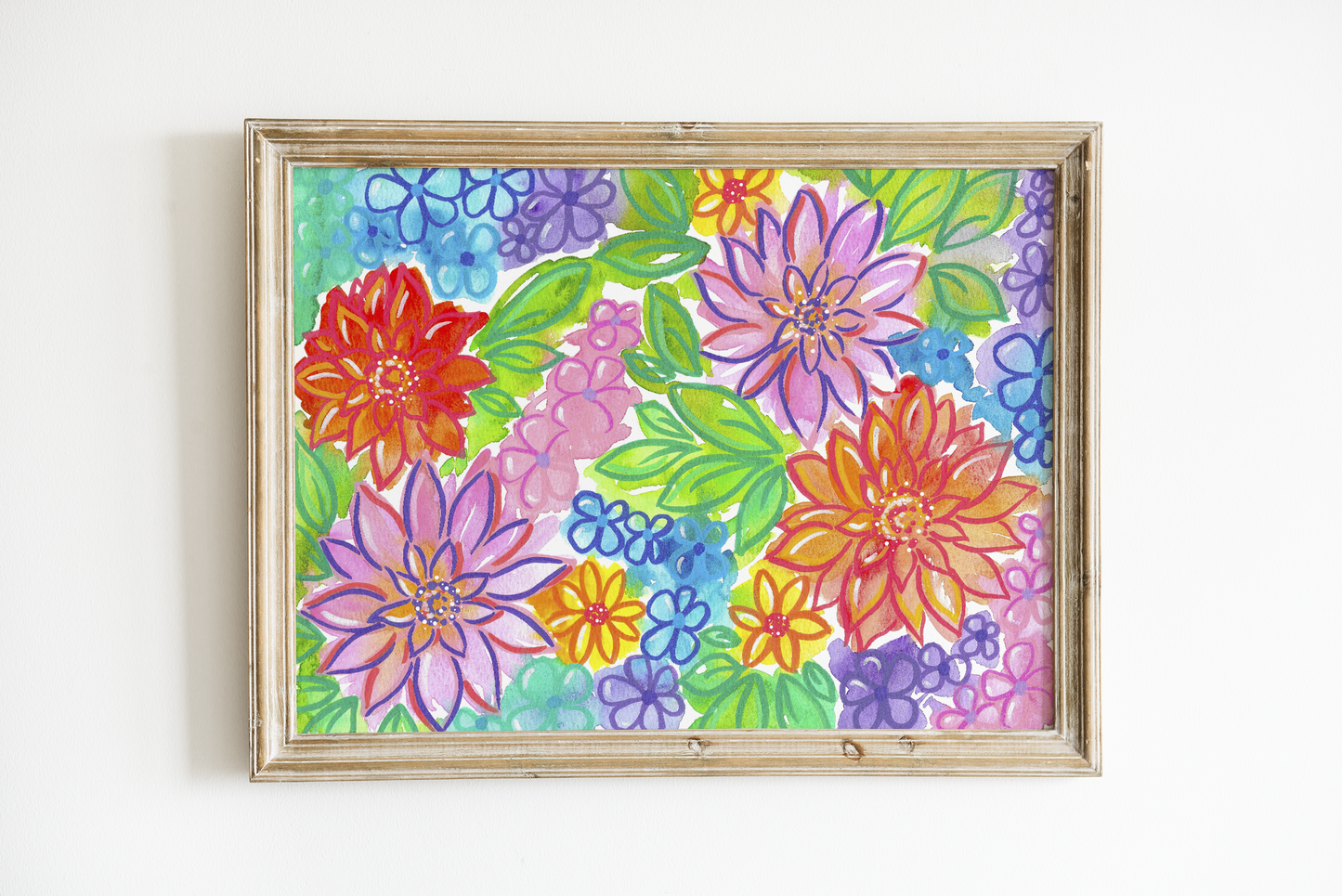 "Summer Abstract Blooms" Bethany Joy Art Print
