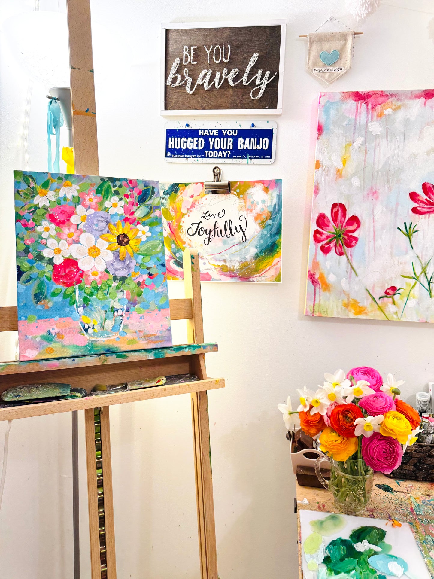 "Mountain Blooms" 11x14 inch original floral painting on canvas
