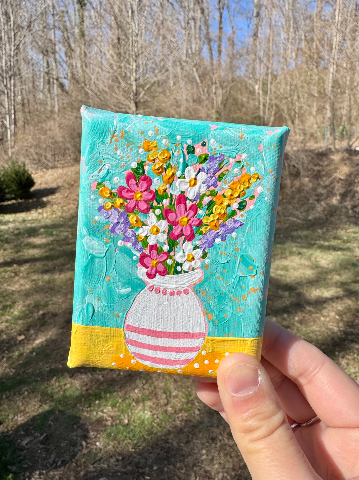 Floral Bouquet Mini Canvas 9