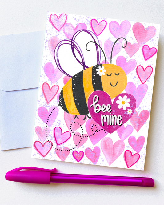 "Bee Mine" Card with Envelope