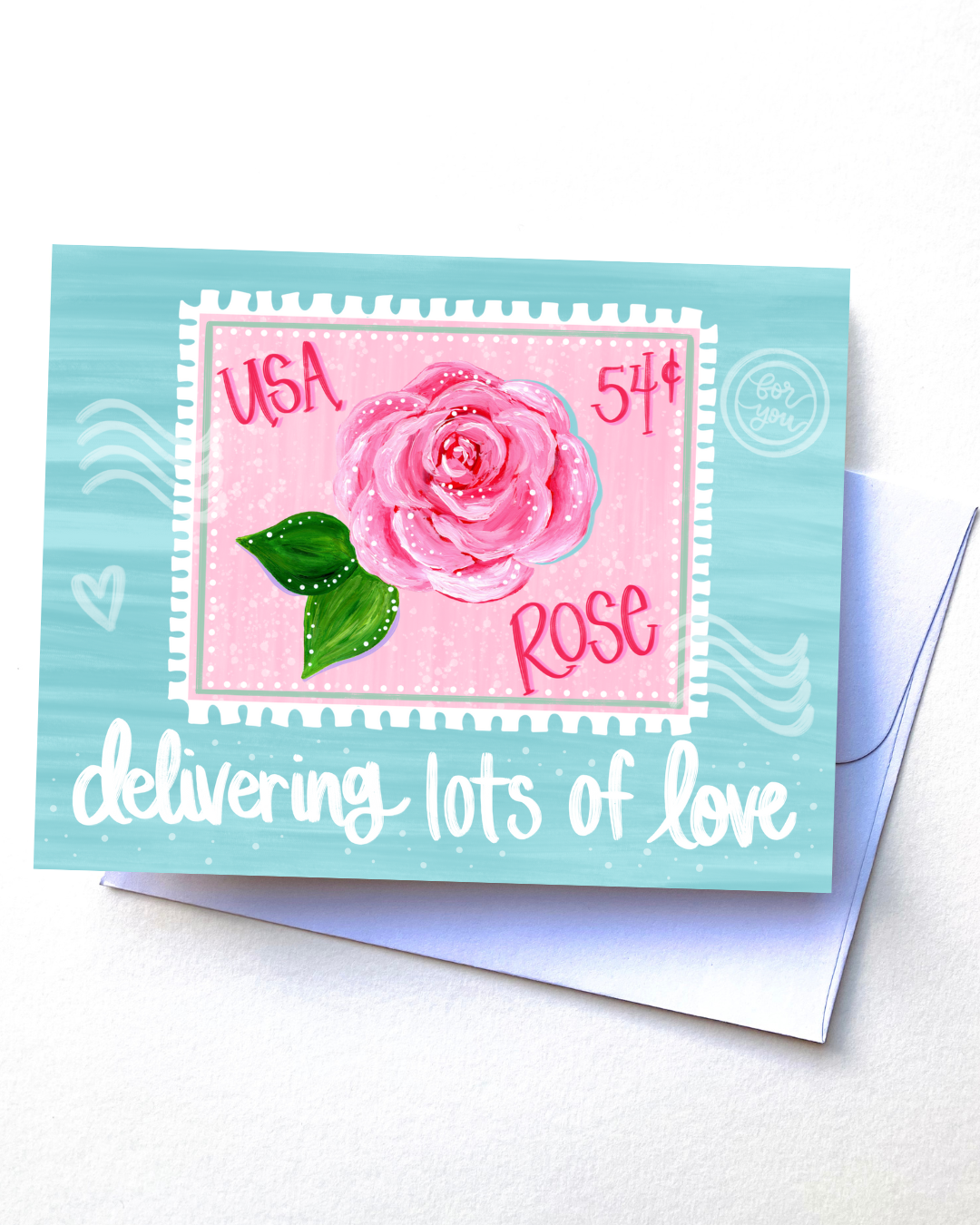 "Delivering Lots of Love" Card with Envelope