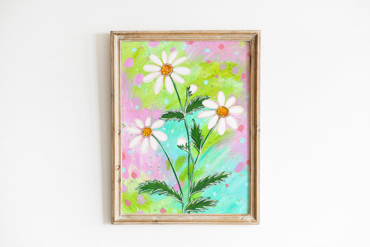 Daisies Floral Bethany Joy Art Print