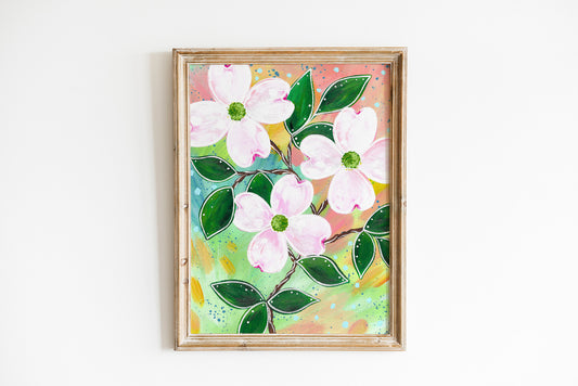 Dogwood Floral Bethany Joy Art Print