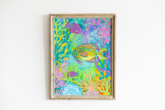 "Tropical Fish" Bethany Joy Art Print