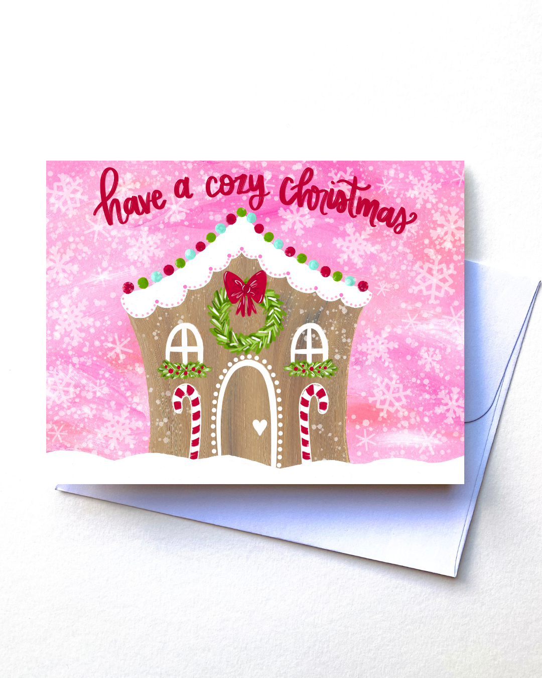 "Have a Cozy Christmas” Card with Envelope