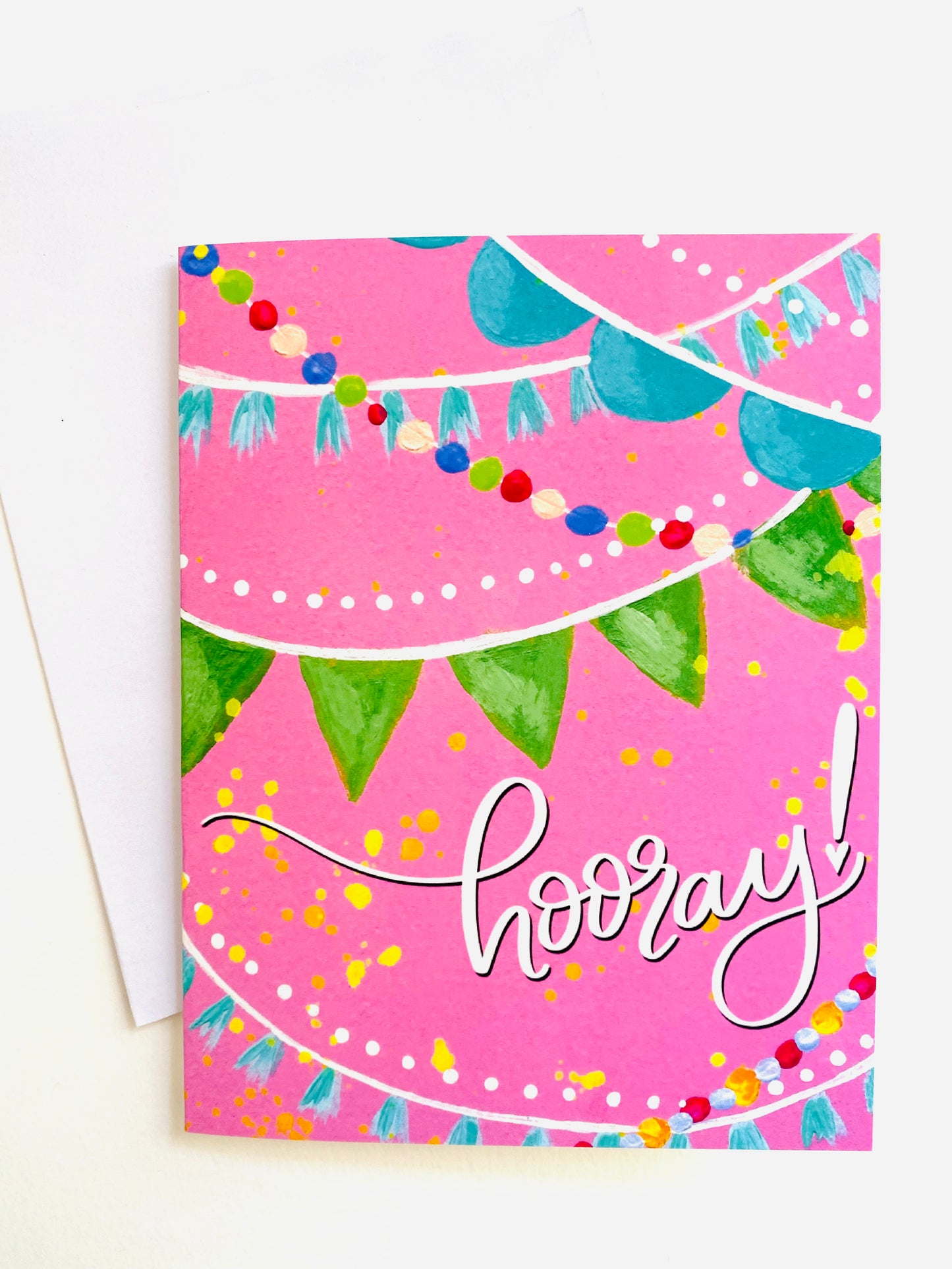 “Hooray" Card with Envelope