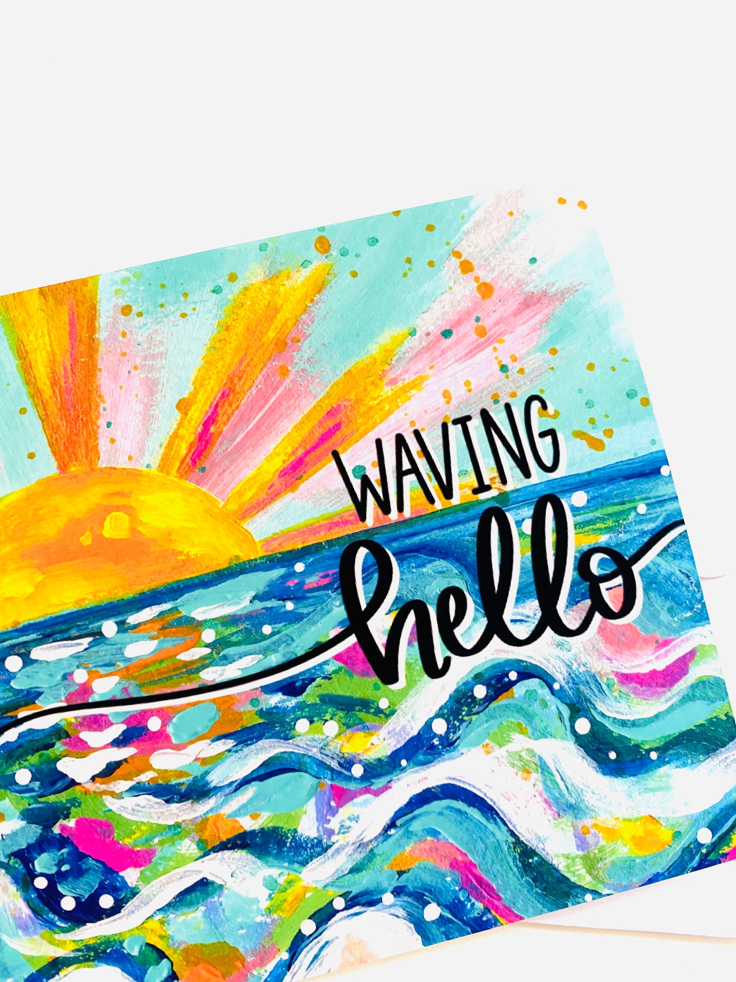 “Waving Hello" Card with Envelope