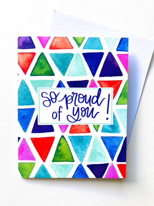 “So Proud of You" Card with Envelope