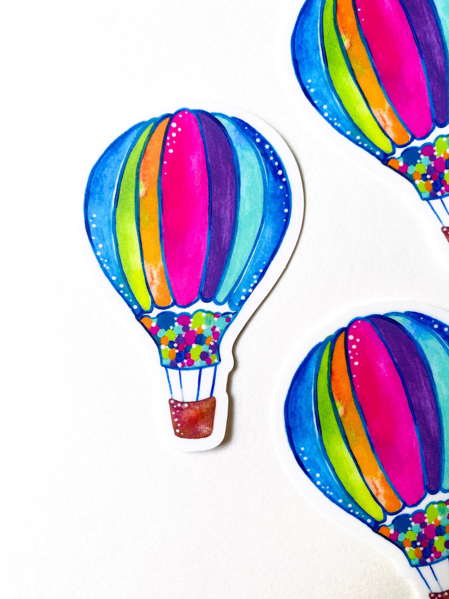 Hot Air Balloon Vinyl Sticker - May Sticker of the Month 2023