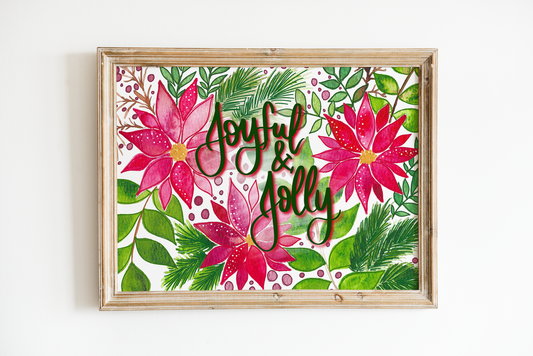 "Joyful and Jolly" Bethany Joy Christmas Art Print