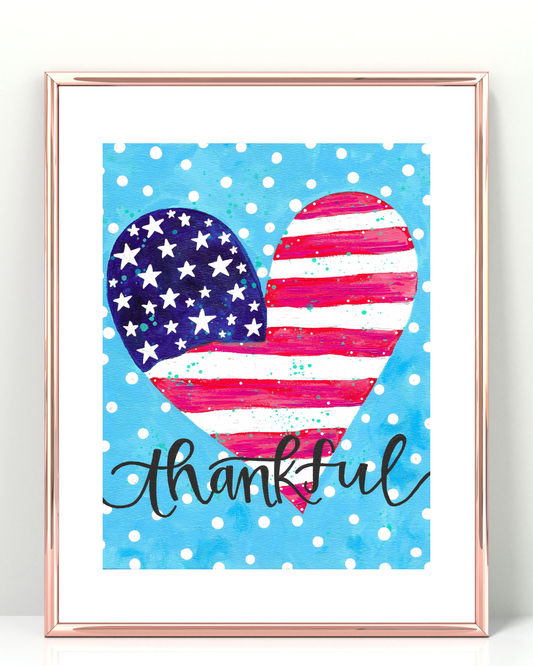 Thankful Heart Inspirational Bethany Joy Art Print