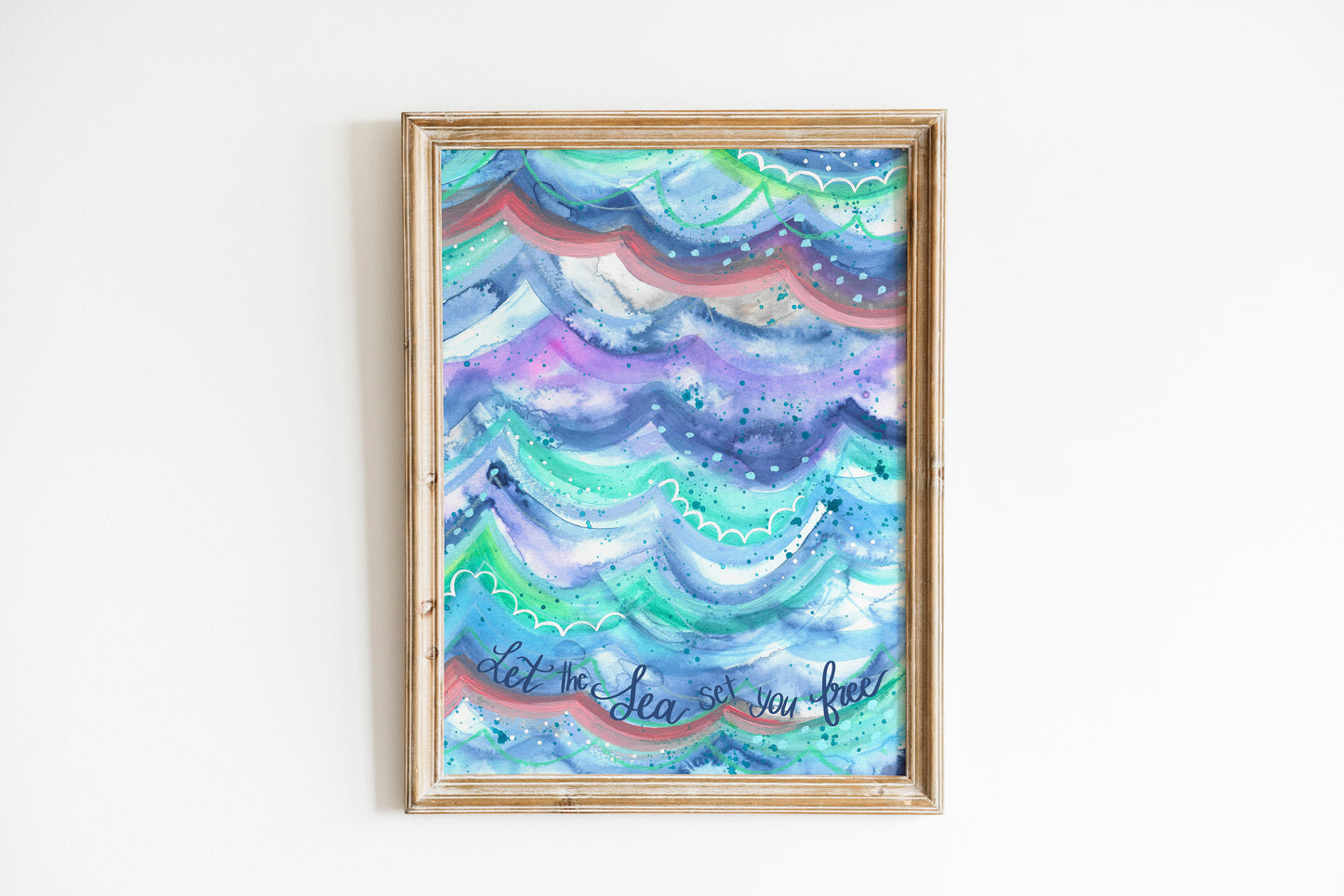 "Let the Sea Set You Free" Bethany Joy Art Print