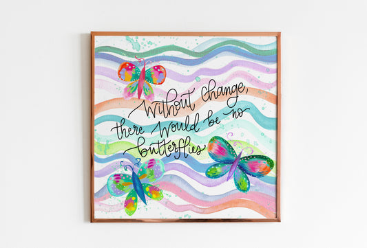 "Colorful Butterflies" Bethany Joy Art Print