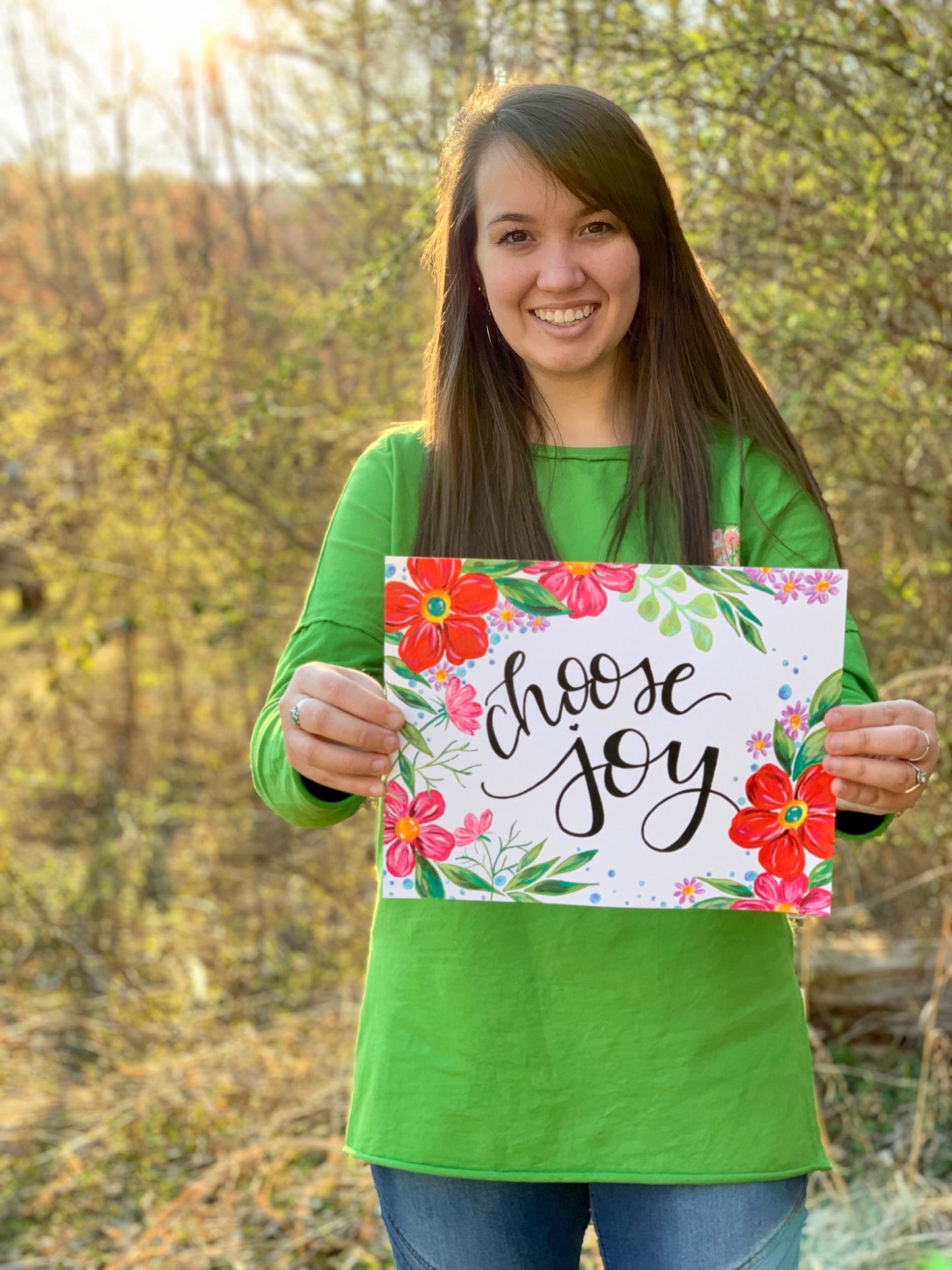 Floral Choose Joy Art Print - Bethany Joy Art