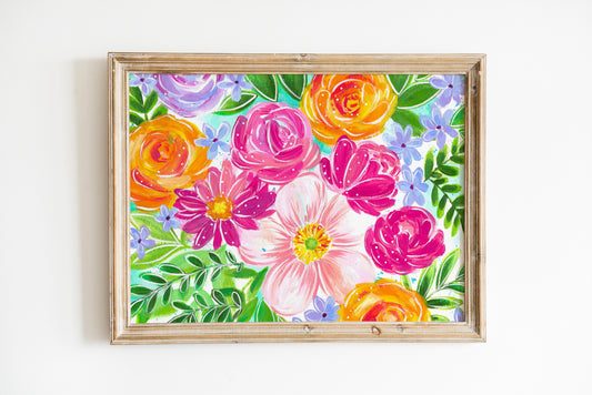 "Joyful Bouquet 2" Bethany Joy Art Print