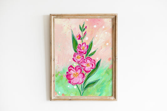 Gladiolus Bethany Joy Art Print