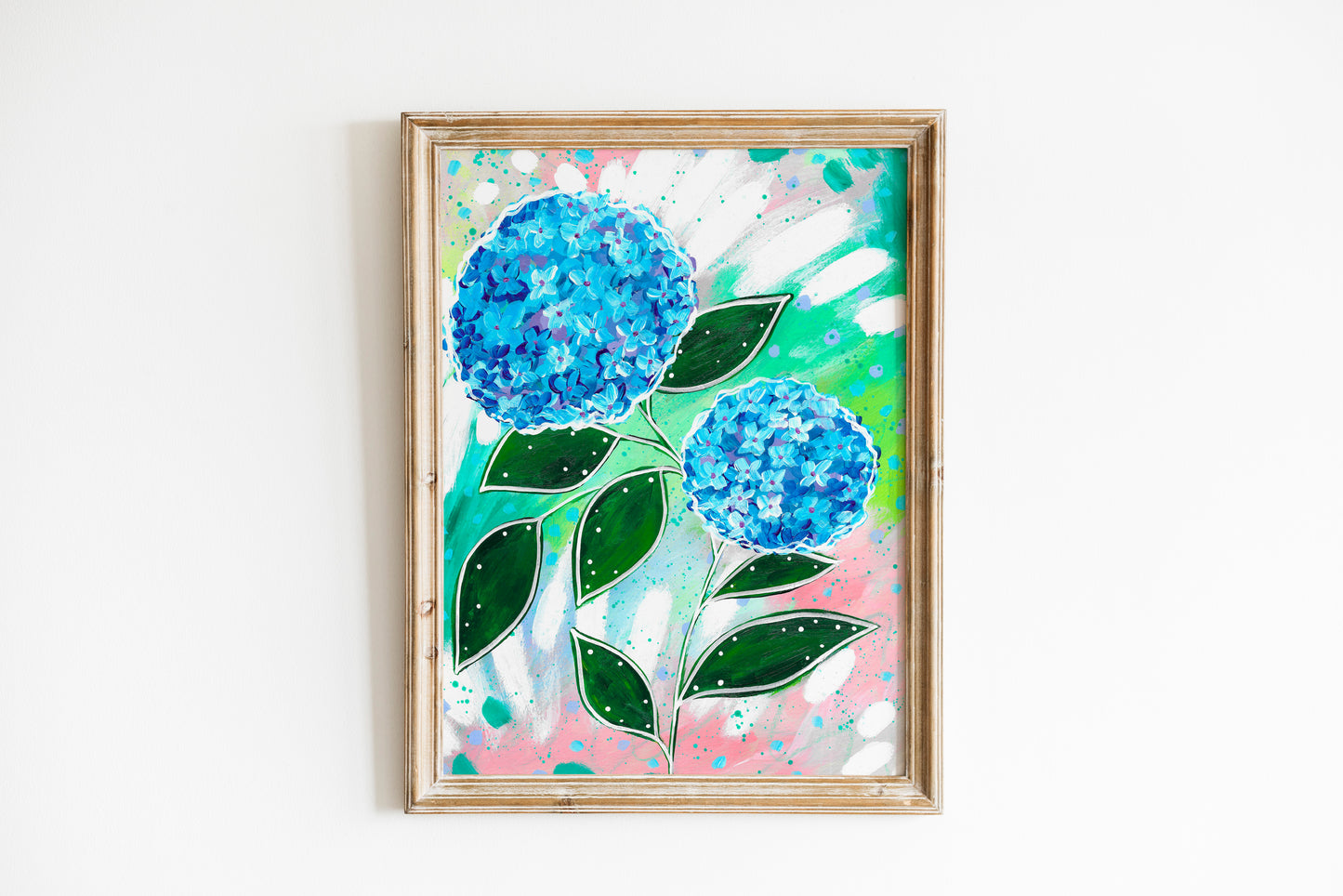 Hydrangeas Floral Bethany Joy Art Print