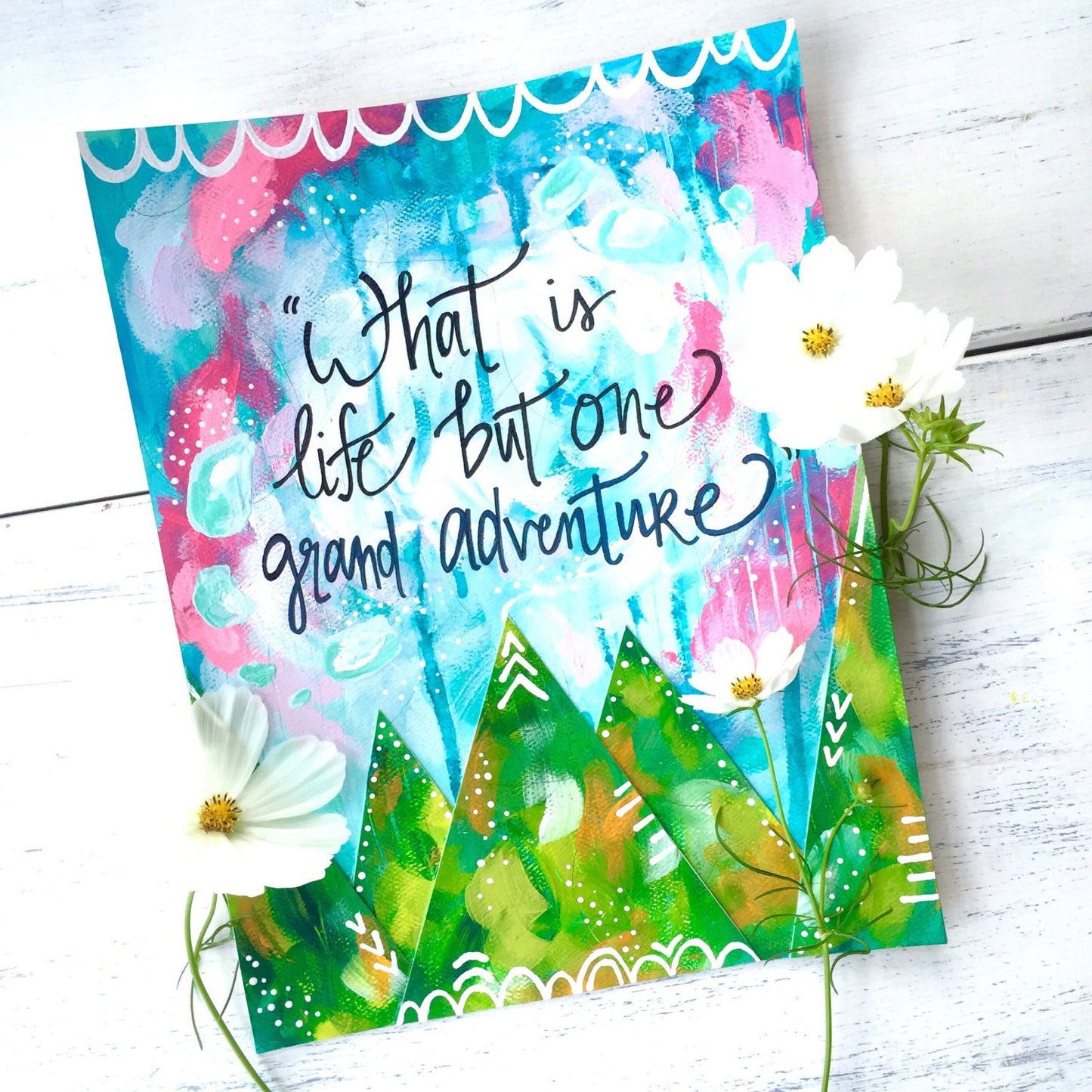 Adventure Art Print / Inspirational Art "Grand Adventure" (8.5x11 inch) - Bethany Joy Art
