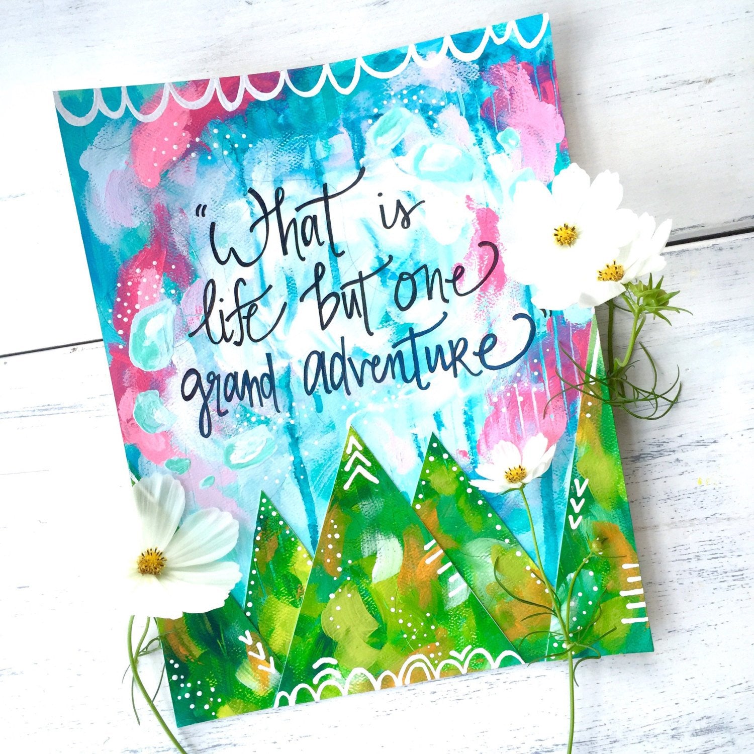 Adventure Art Print / Inspirational Art "Grand Adventure" (8.5x11 inch) - Bethany Joy Art