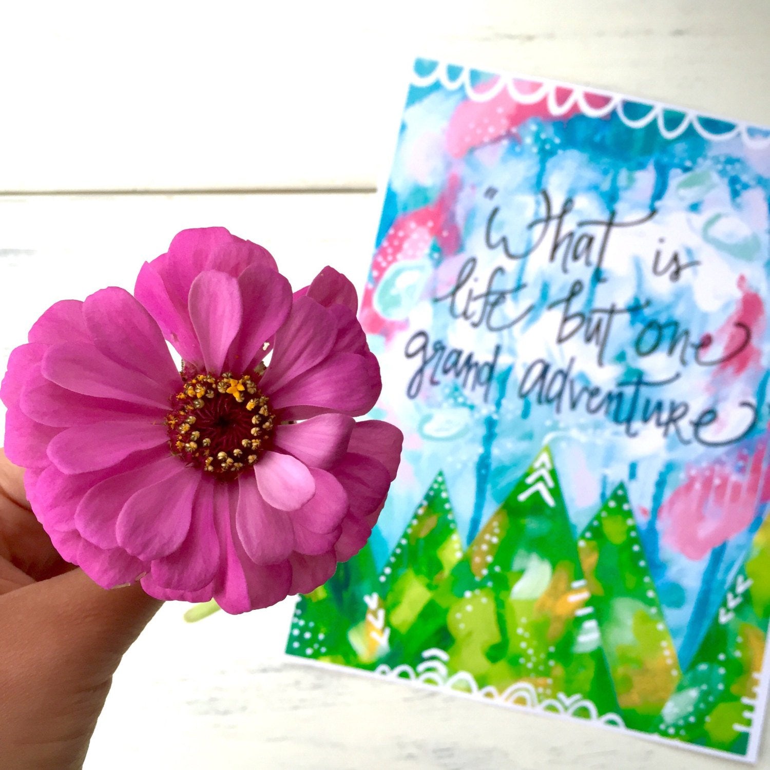 Adventure Art Print / Inspirational Art "Grand Adventure" (8.5x11 inch) - Bethany Joy Art