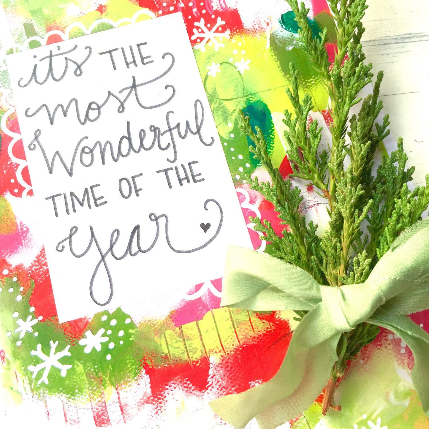 Christmas Art Print: "Most Wonderful Time of the Year" 8.5x11 inch Art Print / Christmas Wall Decor / Christmas Art / Christmas Gift - Bethany Joy Art