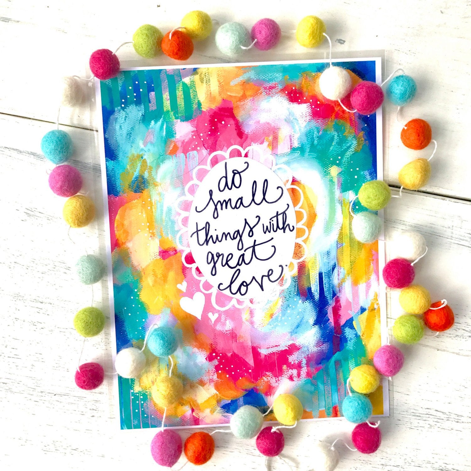 Inspirational Art Print: "Great Love" 8.5x11 inch Print - Bethany Joy Art