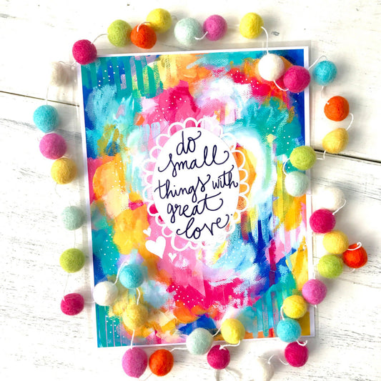 Inspirational Art Print: "Great Love" 8.5x11 inch Print - Bethany Joy Art